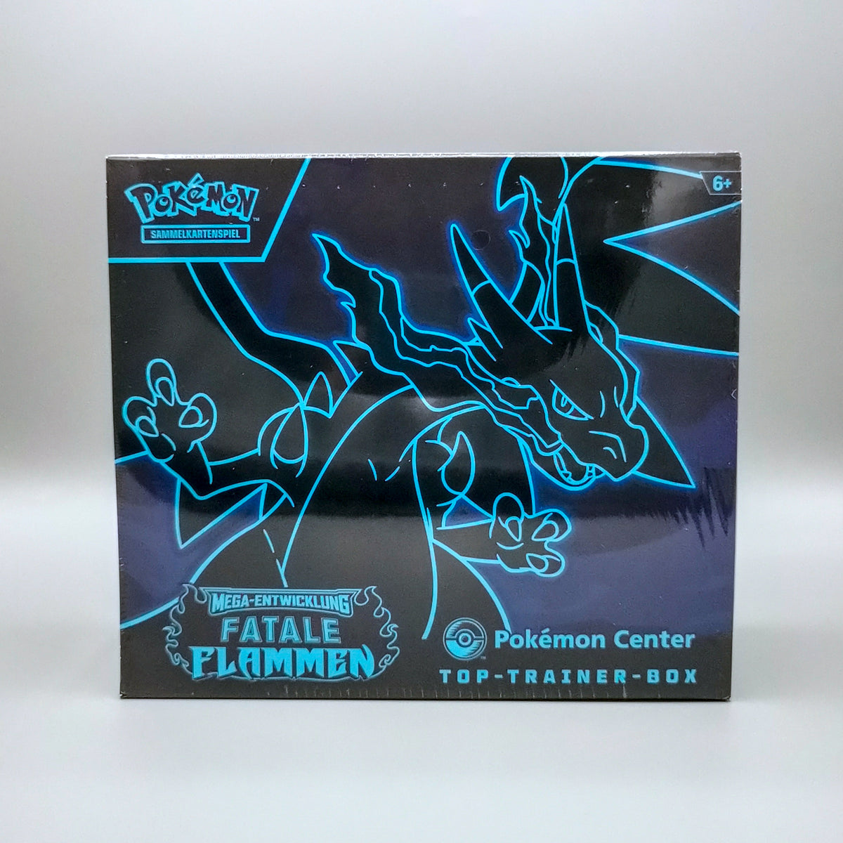 Pokemon ME02 MEGA-Entwicklung: Fatale Flammen | Pokémon Center Top-Trainer-Box | Deutsch