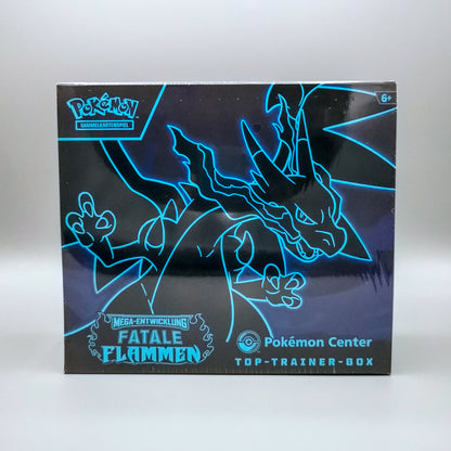 Pokemon ME02 MEGA-Entwicklung: Fatale Flammen | Pokémon Center Top-Trainer-Box | Deutsch