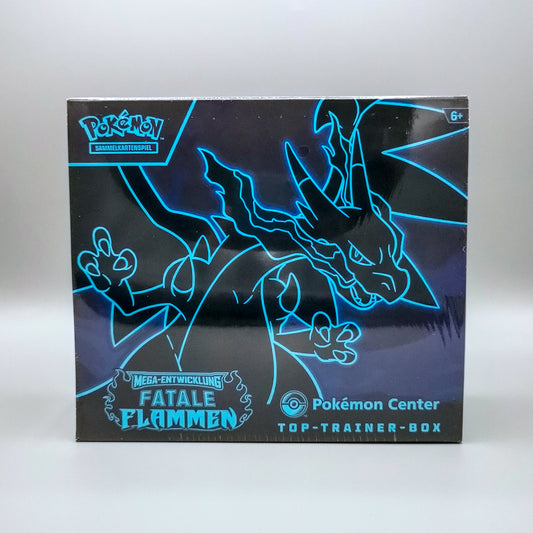 Pokemon ME02 MEGA-Entwicklung: Fatale Flammen | Pokémon Center Top-Trainer-Box | Deutsch