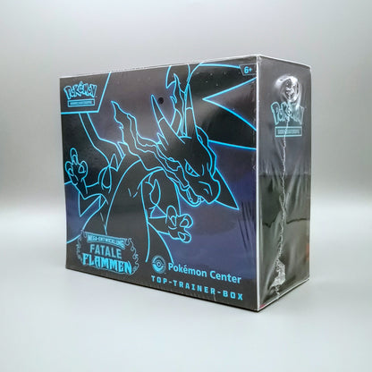 Pokemon ME02 MEGA-Entwicklung: Fatale Flammen | Pokémon Center Top-Trainer-Box | Deutsch