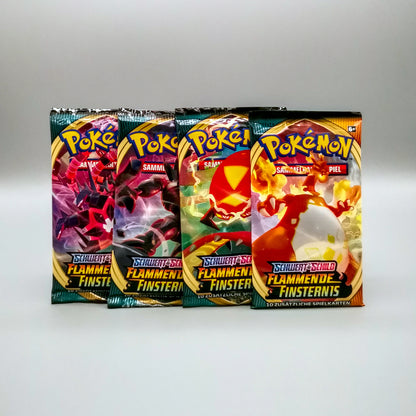 *diff* Pokemon SWSH03 Schwert & Schild: Flammende Finsternis | 1x Booster Pack | Deutsch