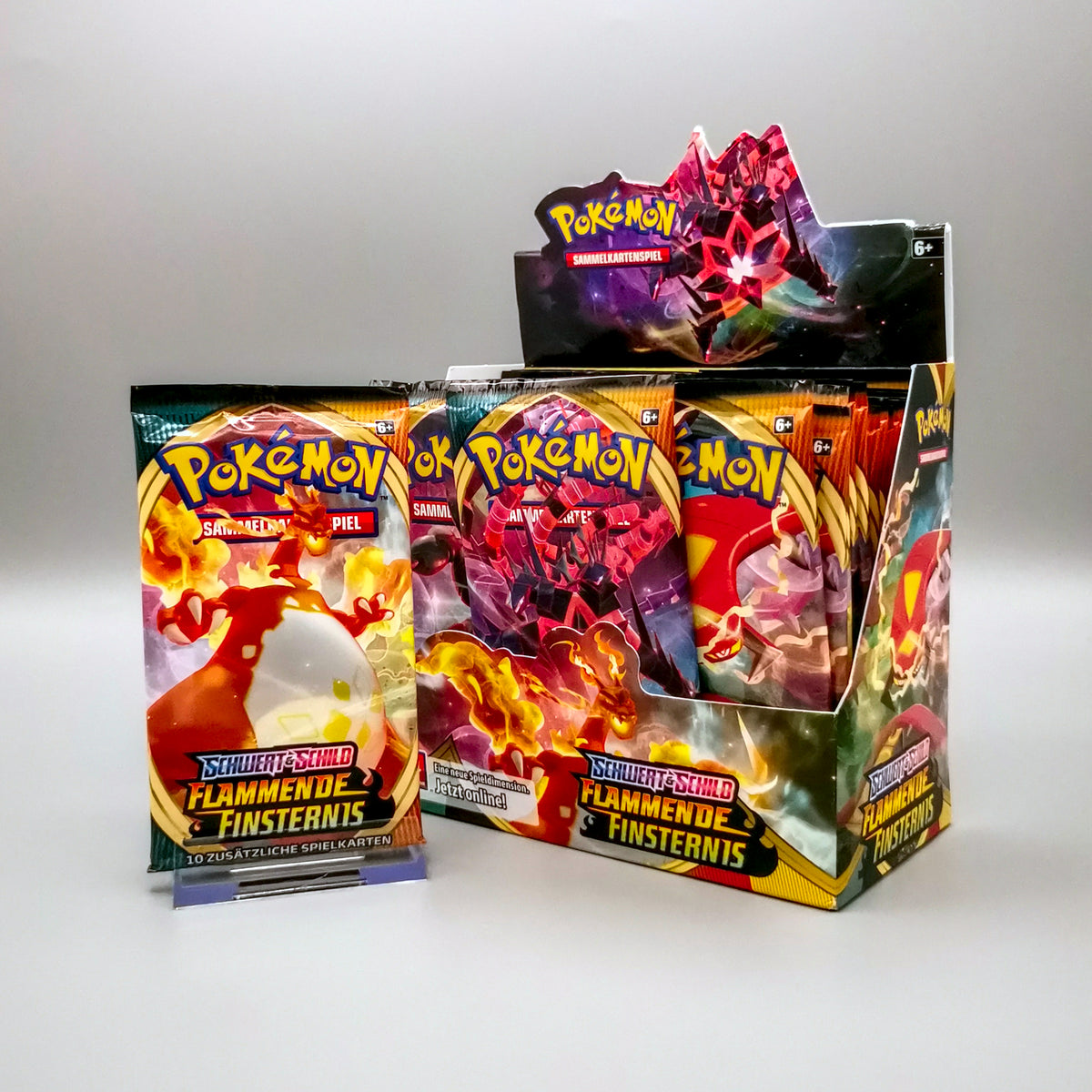 *diff* Pokemon SWSH03 Schwert & Schild: Flammende Finsternis | 1x Booster Pack | Deutsch