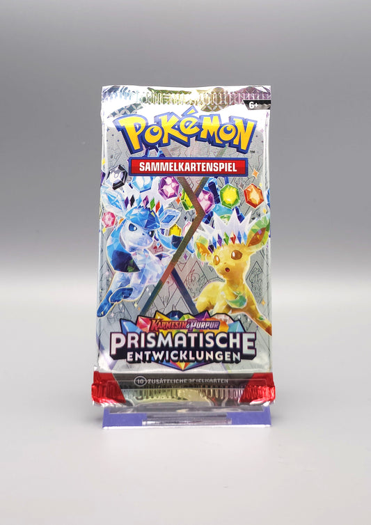 Pokemon KP08.5 Karmesin & Purpur: Prismatische Entwicklungen | 1x Booster Pack | Deutsch