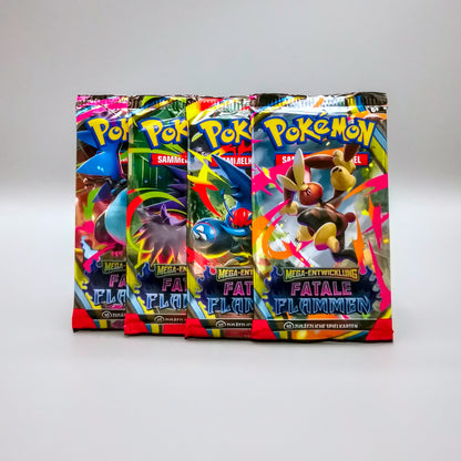 Pokemon ME02 MEGA-Entwicklung: Fatale Flammen | 1x Booster Pack | Deutsch