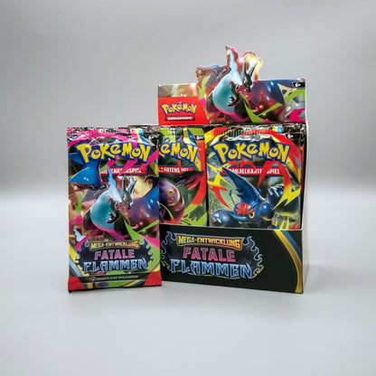Pokemon ME02 MEGA-Entwicklung: Fatale Flammen | 1x Booster Pack | Deutsch