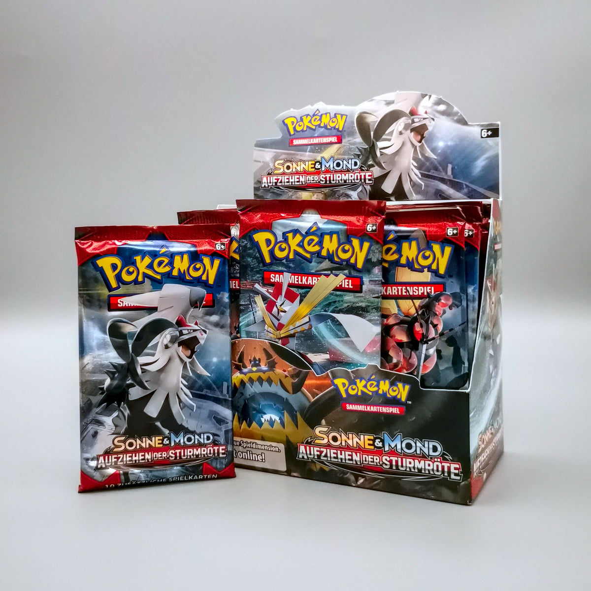 Pokemon SM4 Sonne & Mond: Aufziehen der Sturmröte | 1x Booster Pack | Deutsch