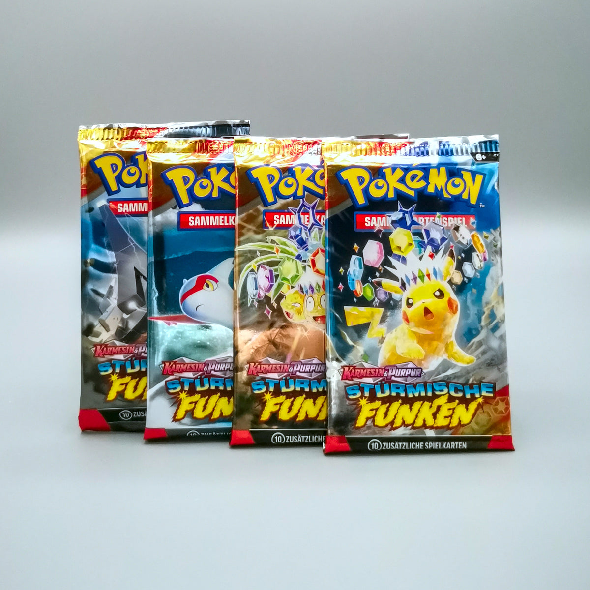 *diff* Pokemon KP08 Karmesin & Purpur: Stürmische Funken | 1x Booster Pack | Deutsch
