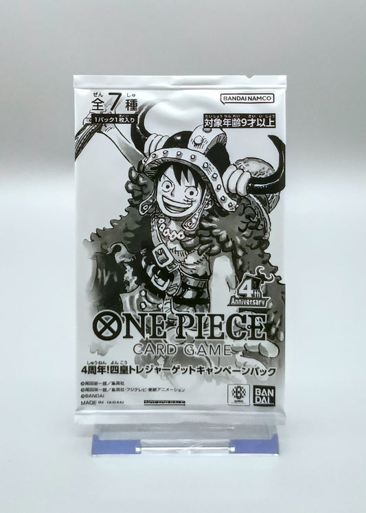One Piece - 4th Anniversary - Four Emperors Treasure Campaign Promo Pack | 1x Booster Pack | Japanisch