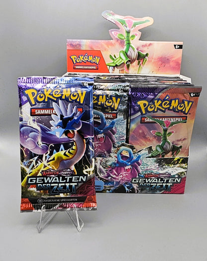 Pokémon KP05 Karmesin & Purpur: Gewalten der Zeit | Booster Pack | Deutsch - PiRoGamma TCG