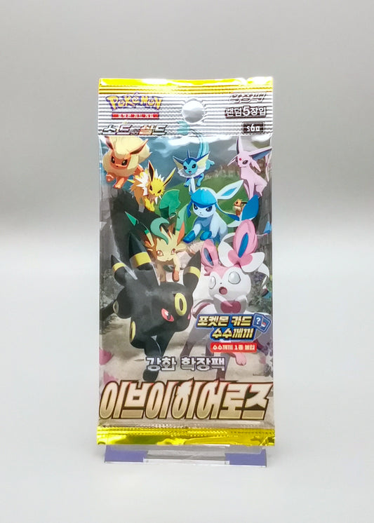 Pokemon s6a Sword & Shield: Eevee Heroes | 1x Booster Pack | Koreanisch