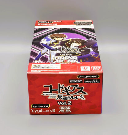 Union Arena - Code Geass Lelouch of the Rebellion Vol. 2 (EX02BT) | 12 Booster Pack Display | Japanisch