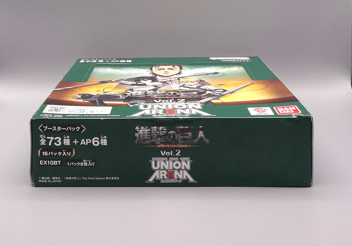 Union Arena - Attack on Titan Vol. 2 (EX10BT) | 16 Booster Pack Display | Japanisch