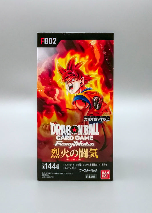 Dragon Ball Super FB02-JP Blazing Aura | 24 Booster Pack Display | Japanisch