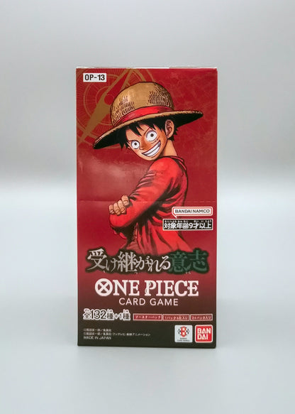 One Piece: Carrying on His Will | OP13-JP | 24 Booster Pack Display | Japanisch