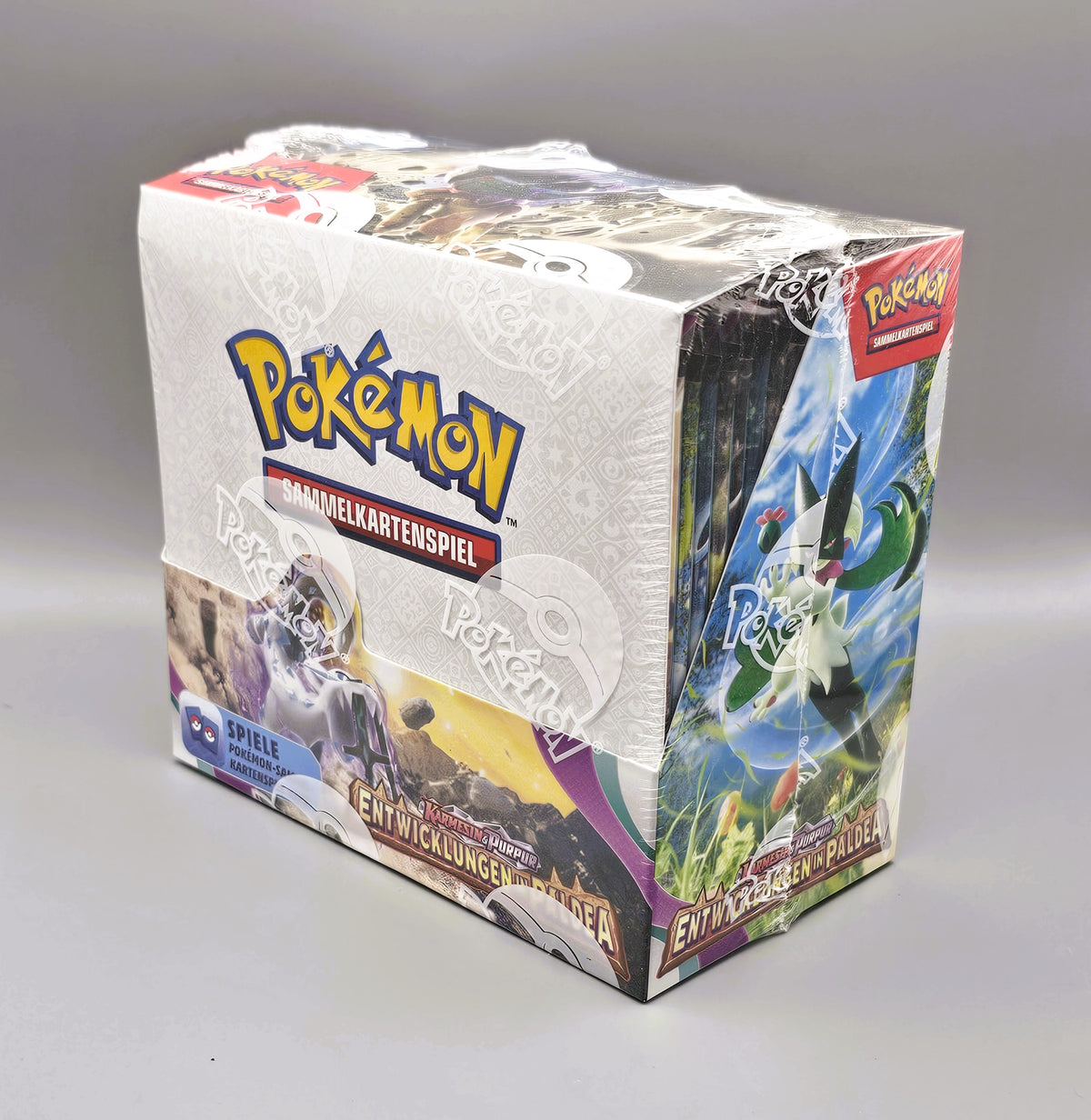 Pokemon KP02 Karmesin & Purpur: Entwicklungen in Paldea | 36 Booster Pack Display | Deutsch
