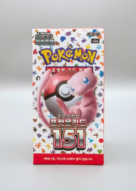 Pokémon Card 151 Display Koreanisch_front1