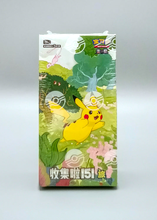 Pokemon Collect 151: Journey (151C) | Booster Pack Display | Simplified Chinese