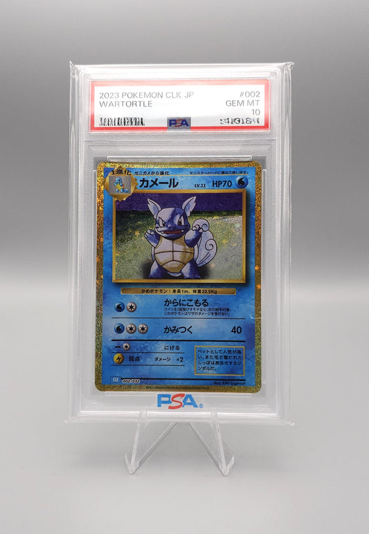 Pokemon Classic Card Game | Wartortle | CLK 002 | PSA10 | Japanisch