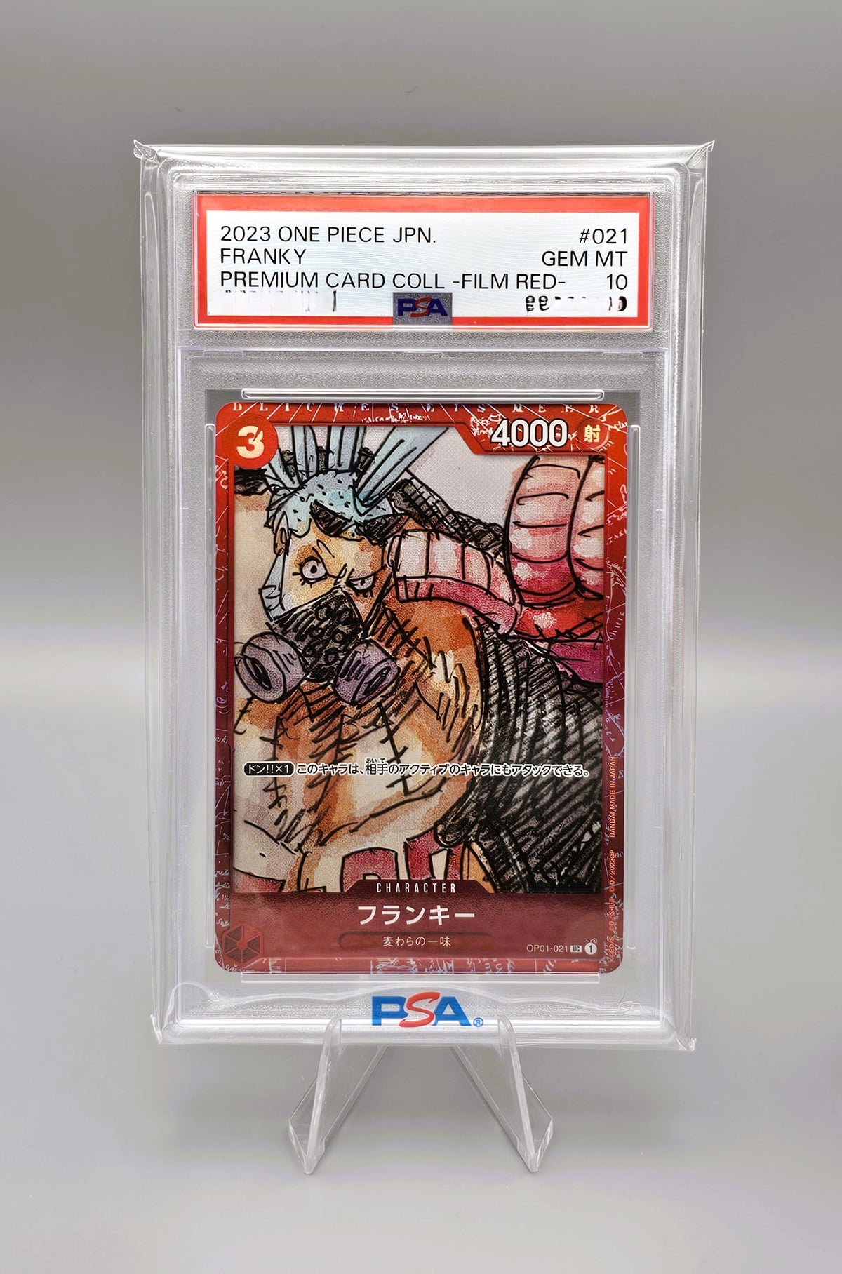 One Piece | Franky | OP01-021 Uncommon | PSA10 | Japanisch