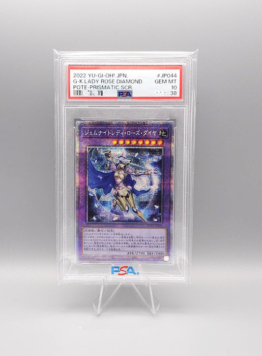Yu-Gi-Oh! Power of the Elements | Gem-Knight Lady Rose Diamond | POTE-JP044 | PSA10 | Japanisch