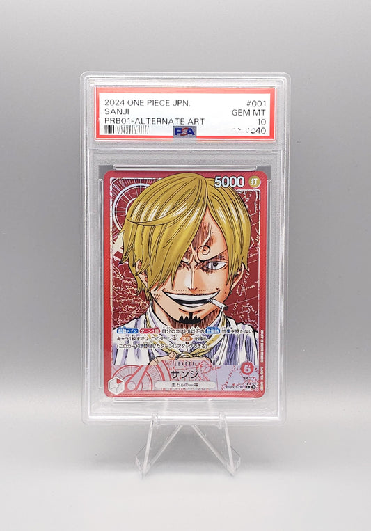 One Piece | Sanji | PRB01-001 v2 Leader | PSA10 | Japanisch