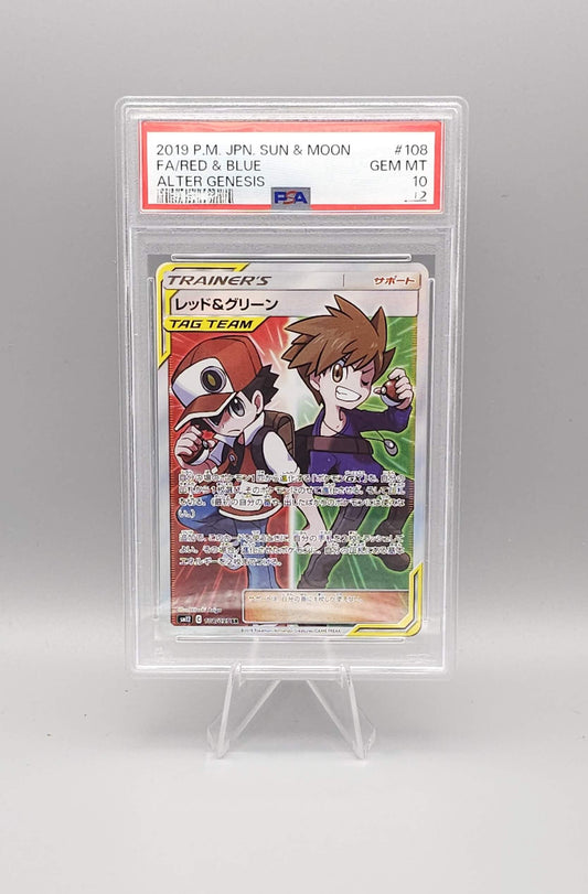 Pokemon Alter Genesis | Red & Blue | SM12 108 SR | PSA10 | Japanisch