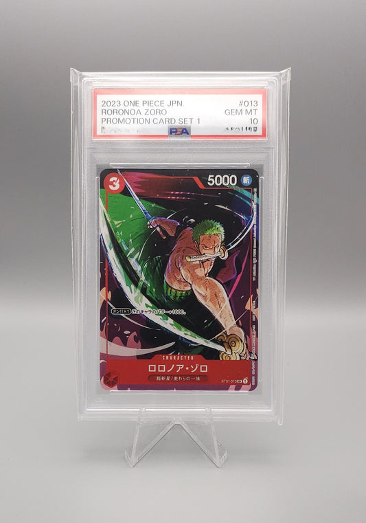 One Piece Promo | Roronoa Zoro | ST01-013 SR | PSA10 | Japanisch