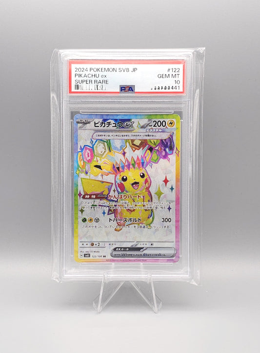 Pokemon Super Electric Breaker | Pikachu ex | sv8 122 | PSA10 | Japanisch