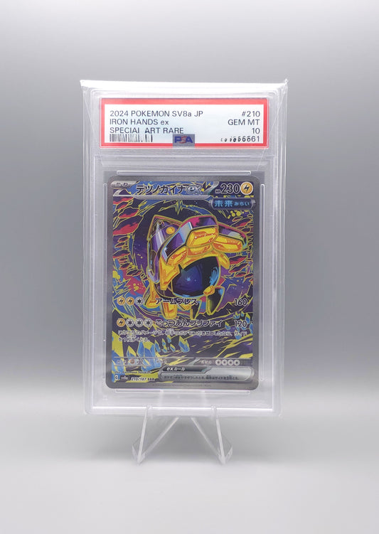 Pokemon Terastal Festival ex | Iron Hands ex | sv8a 210 SAR | PSA10 | Japanisch